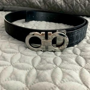 Ferragamo Men Black Belt